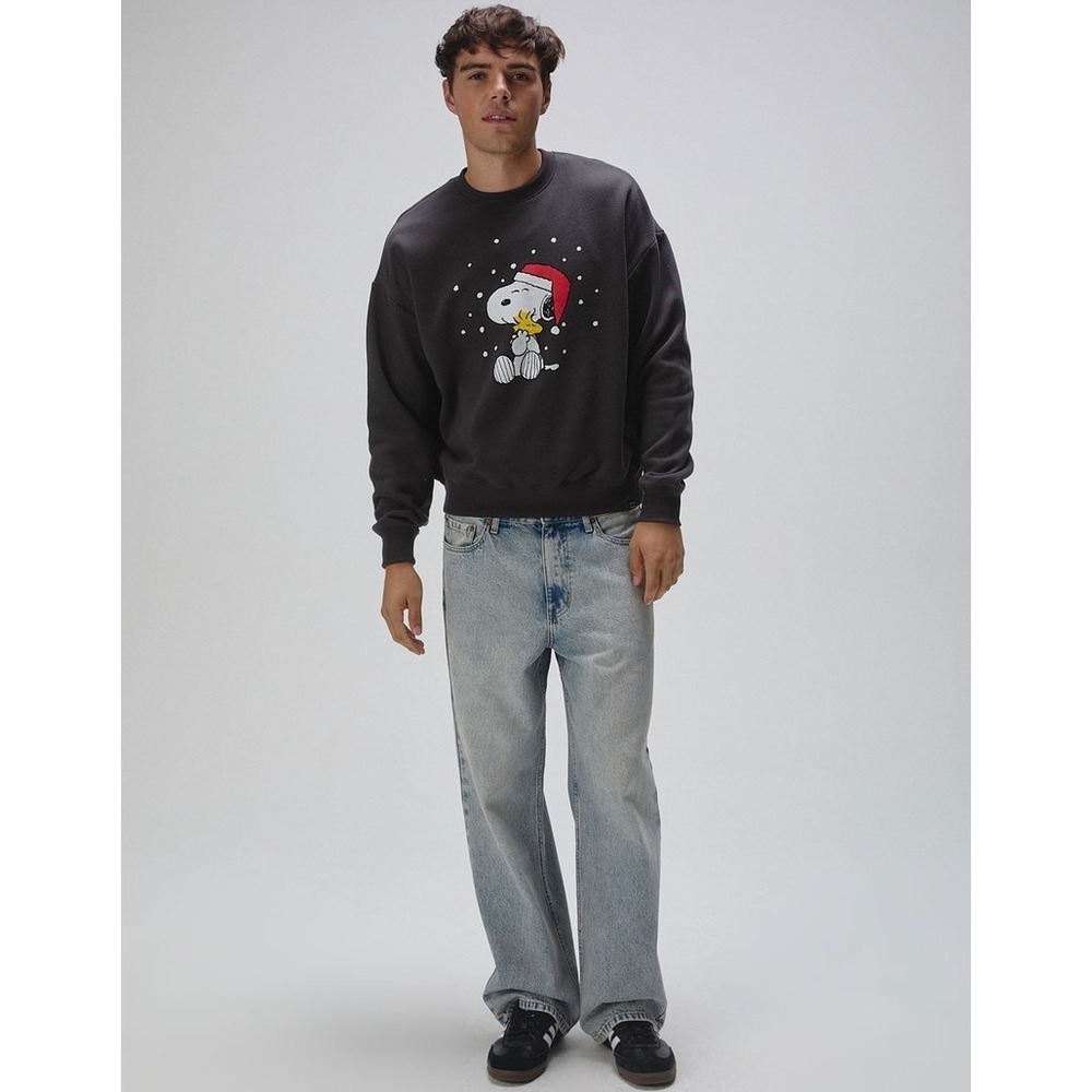 RSQ x Peanuts Woodstock Sweater Adult Sz XS Gray Woodstock Crew Neck LS - Picture 6 of 10